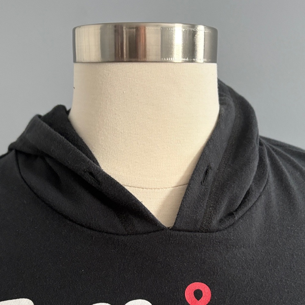 FRIENDS Black Hoodie with White Text - Picture 5 of 7